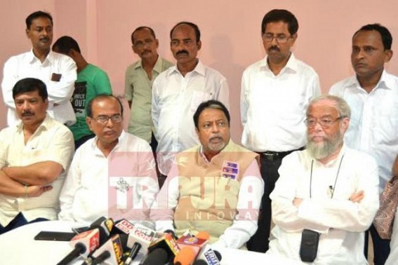 TMC will form government in 2018 Assembly election in Tripura, CM Manik Sarkar has not done anything for the development of Tripura and its people: TMC leader Mukul Roy held press meet TMC will form government in 2018 Assembly election in Tripura, CM Manik Sarkar has not done anything for the development of Tripura and its people: TMC leader Mukul Roy held press meet